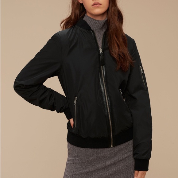 MACKAGE (Aritzia Exclusive) Bomber Jacket in Black Small - Picture 1 of 6